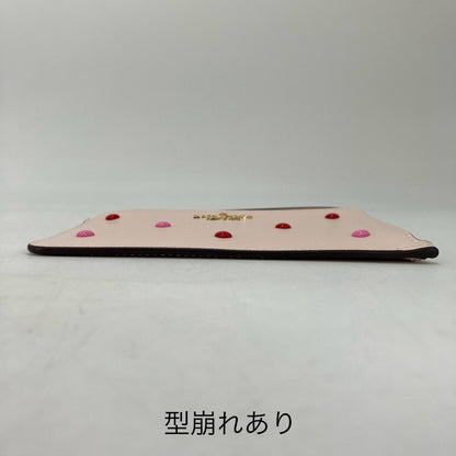 kate spade NEW YORK | ケイトスペードニューヨーク ハートピアス スモールL-ジップリスレット ポーチ ピンク【イオン広店】