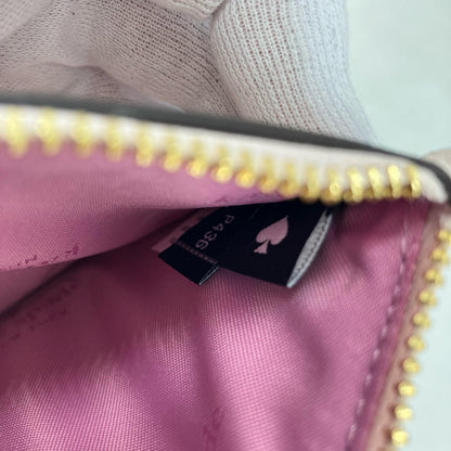 kate spade NEW YORK | ケイトスペードニューヨーク ハートピアス スモールL-ジップリスレット ポーチ ピンク【イオン広店】