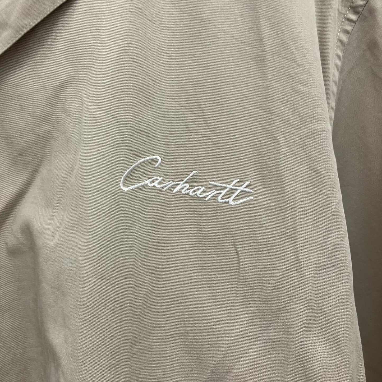 Carhartt WIP | カーハートダブリューアイピー s/s DELRAY SHIRT 半袖シャツ I031465 ベージュ サイズ：M【イオン広店】