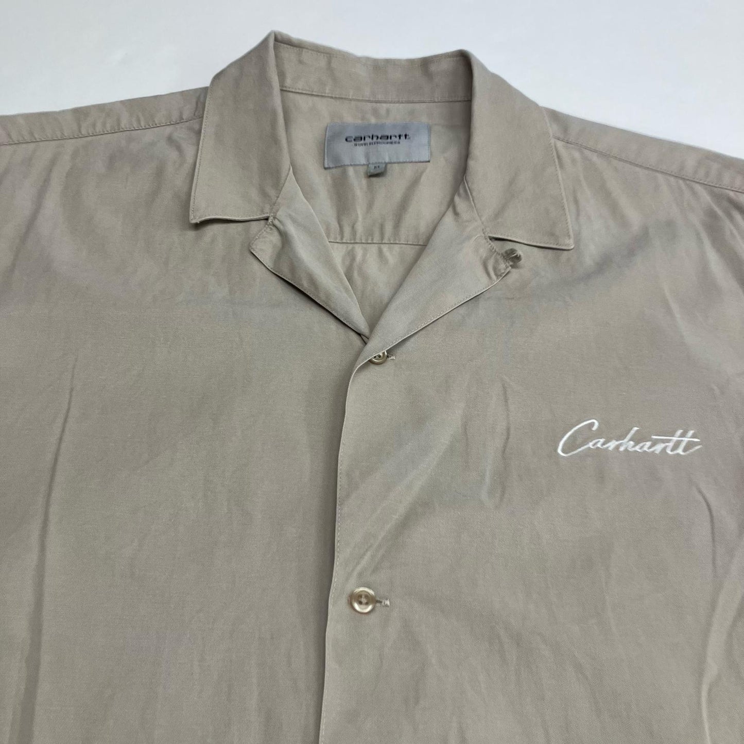 Carhartt WIP | カーハートダブリューアイピー s/s DELRAY SHIRT 半袖シャツ I031465 ベージュ サイズ：M【イオン広店】
