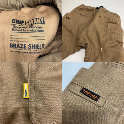 GRIP SWANY | グリップスワニー ファイヤープルーフキャンプパンツ その他ボトムス GSP-77 ブラウン サイズ：S【イオン広店】