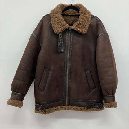 BEAUTY & YOUTH UNITED ARROWS | ビューティーアンドユースユナイテッドアローズ フェイクボアムートン ビッグ B-3 その他アウター 1625-699-4754 ブラウン【イオン広店】