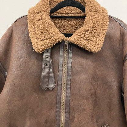BEAUTY & YOUTH UNITED ARROWS | ビューティーアンドユースユナイテッドアローズ フェイクボアムートン ビッグ B-3 その他アウター 1625-699-4754 ブラウン【イオン広店】