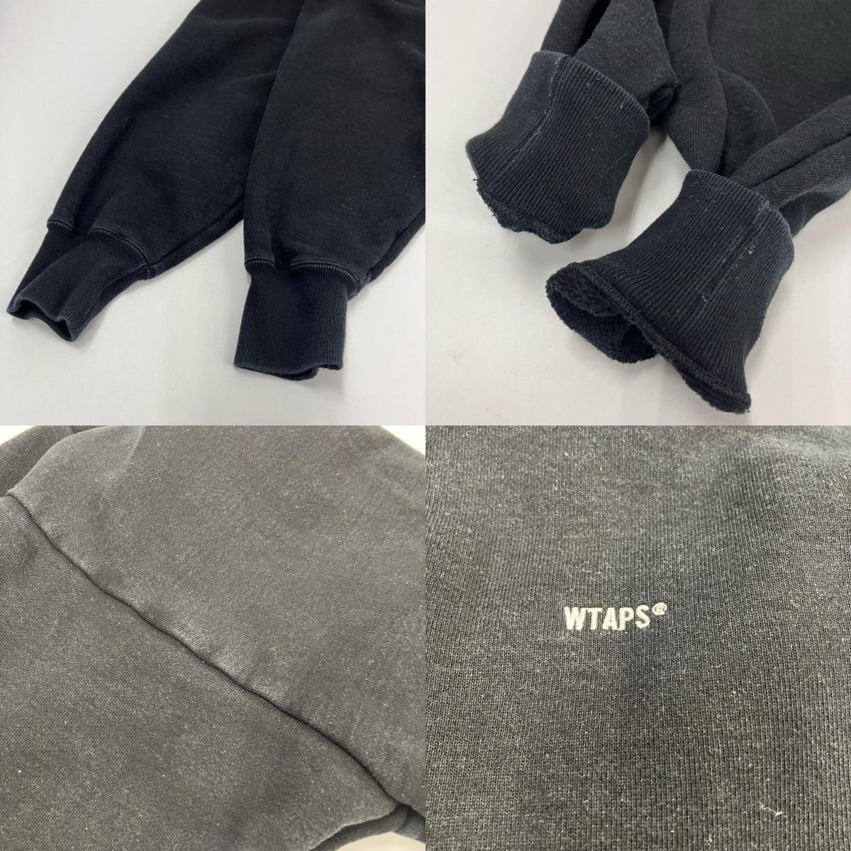W)TAPS | ダブルタップス SIGN 02/SWEATER/COTTON スウェット 242ATDT-CSM22 ブラック サイズ：2【イオン広店】