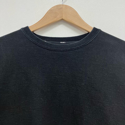 W)TAPS | ダブルタップス SIGN 02/SWEATER/COTTON スウェット 242ATDT-CSM22 ブラック サイズ：2【イオン広店】