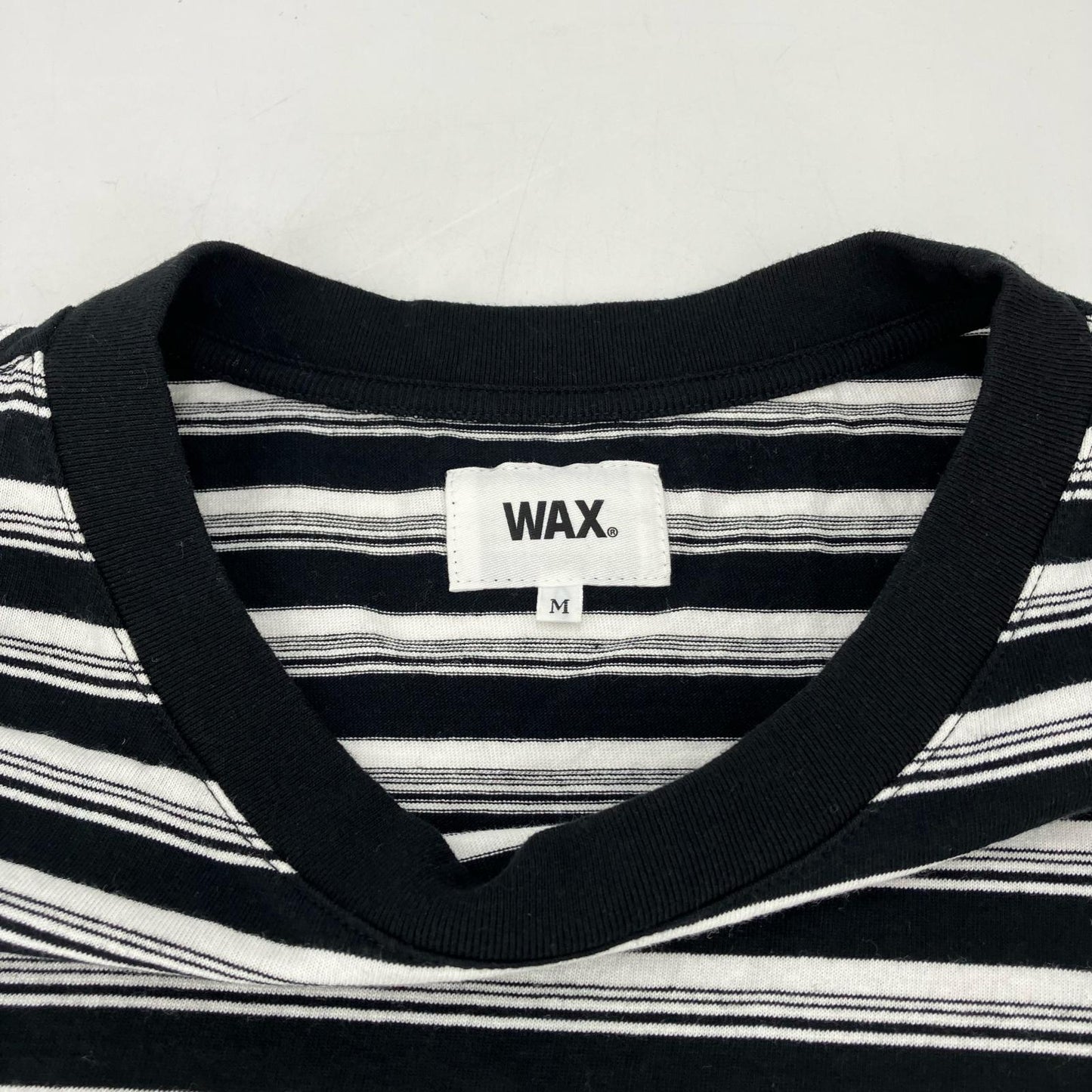 WAX STRIPE BAGGIES LONG TEE 長袖Ｔシャツ WX-0347 サイズ：M【イオン広店】