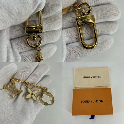 LOUIS VUITTON | ルイ・ヴィトン バッグ チャーム チェーン･フルール ドゥ モノグラム ストラップ M01413 ゴールド【イオン広店】