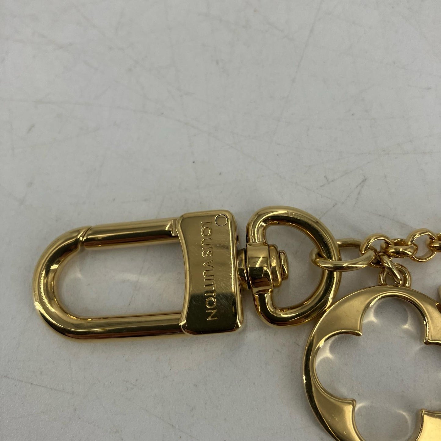 LOUIS VUITTON | ルイ・ヴィトン バッグ チャーム チェーン･フルール ドゥ モノグラム ストラップ M01413 ゴールド【イオン広店】