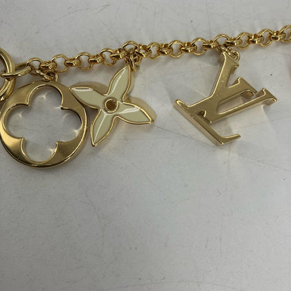 LOUIS VUITTON | ルイ・ヴィトン バッグ チャーム チェーン･フルール ドゥ モノグラム ストラップ M01413 ゴールド【イオン広店】