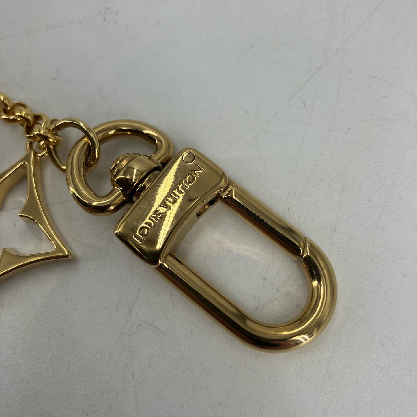 LOUIS VUITTON | ルイ・ヴィトン バッグ チャーム チェーン･フルール ドゥ モノグラム ストラップ M01413 ゴールド【イオン広店】