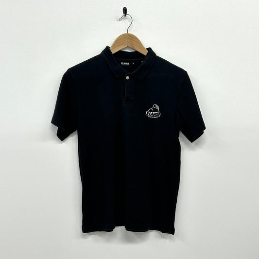 X-LARGE | エクストララージ S/S POLO SHIRT ポロシャツ 01191303 ブラック サイズ：S【イオン広店】