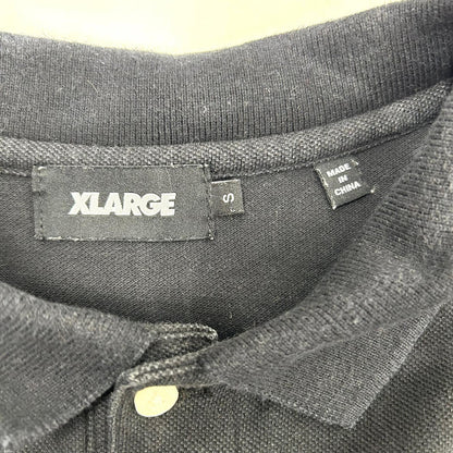 X-LARGE | エクストララージ S/S POLO SHIRT ポロシャツ 01191303 ブラック サイズ：S【イオン広店】