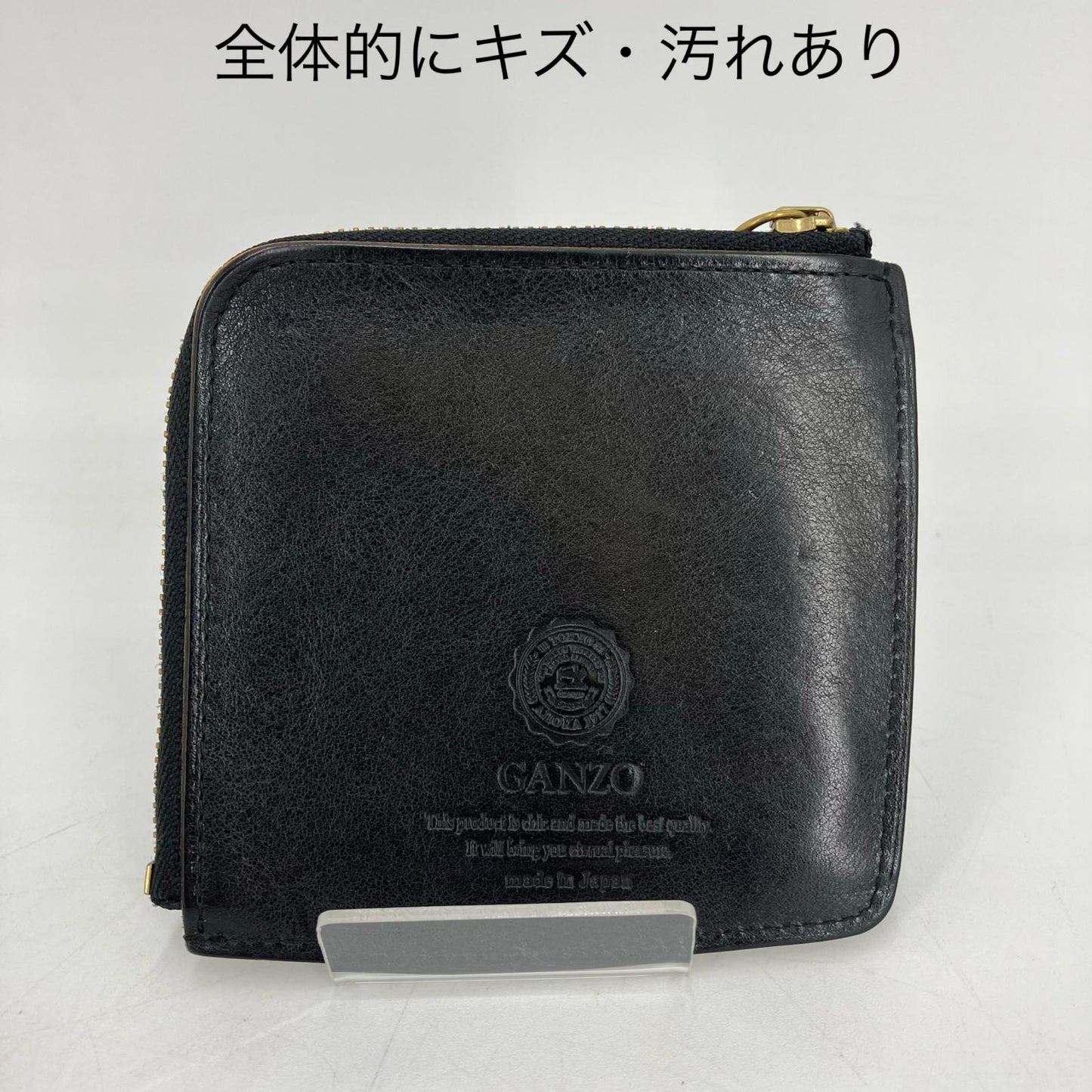 GANZO | ガンゾ L字パース 長財布 ブラック【イオン広店】