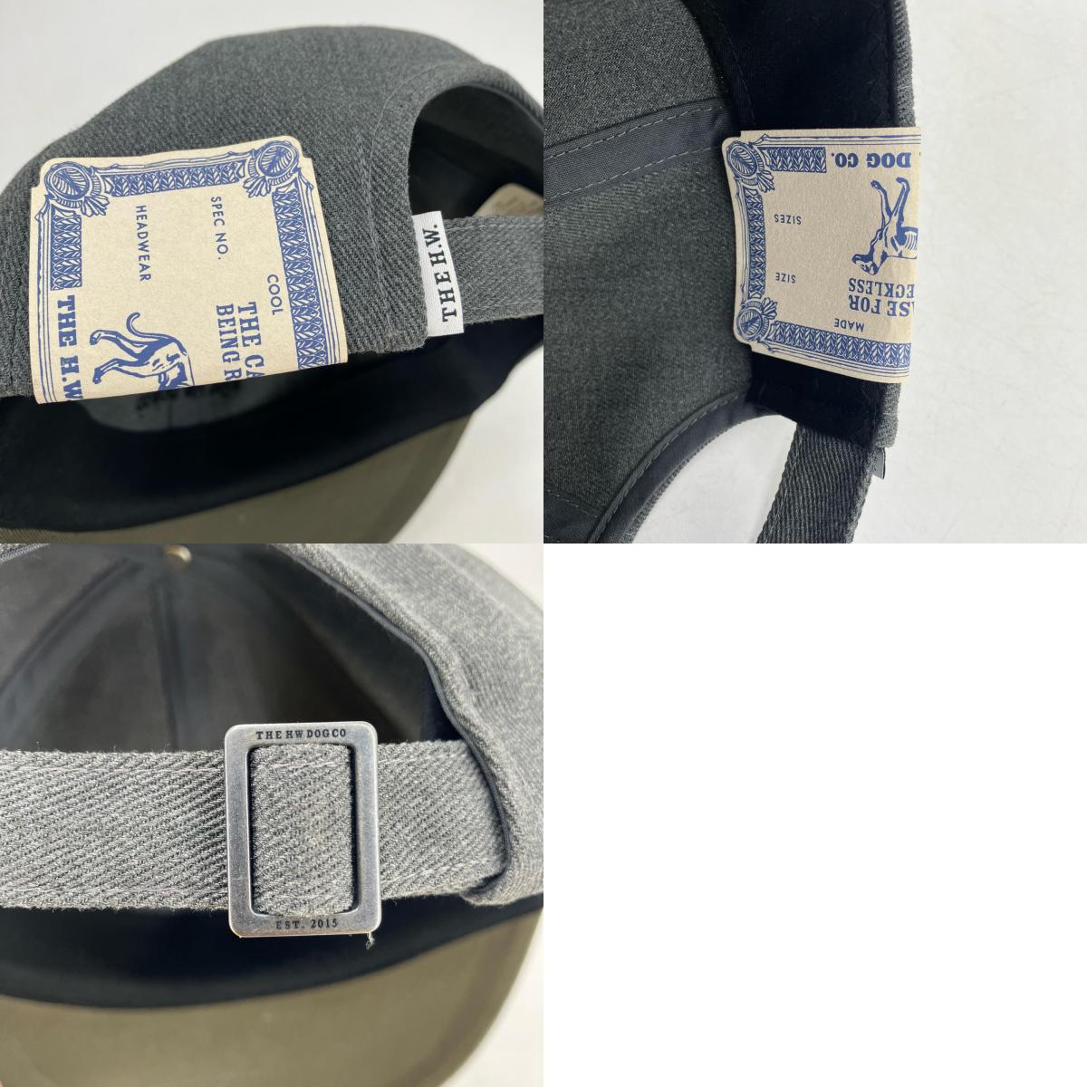 The H.W.DOG&Co. | ザエイチダブリュードッグアンドコー EMBROIDERY ON PRINT CAP キャップ D-01037 グレー【イオン広店】