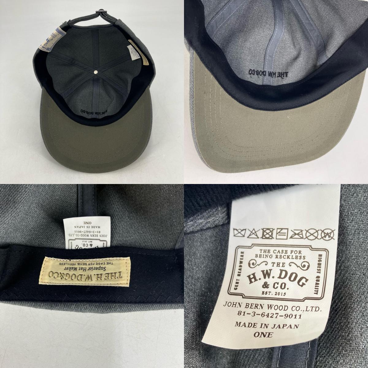The H.W.DOG&Co. | ザエイチダブリュードッグアンドコー EMBROIDERY ON PRINT CAP キャップ D-01037 グレー【イオン広店】