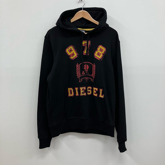 DIESEL | ディーゼル S-GINN-HOOD パーカー ブラック サイズ：L【イオン広店】