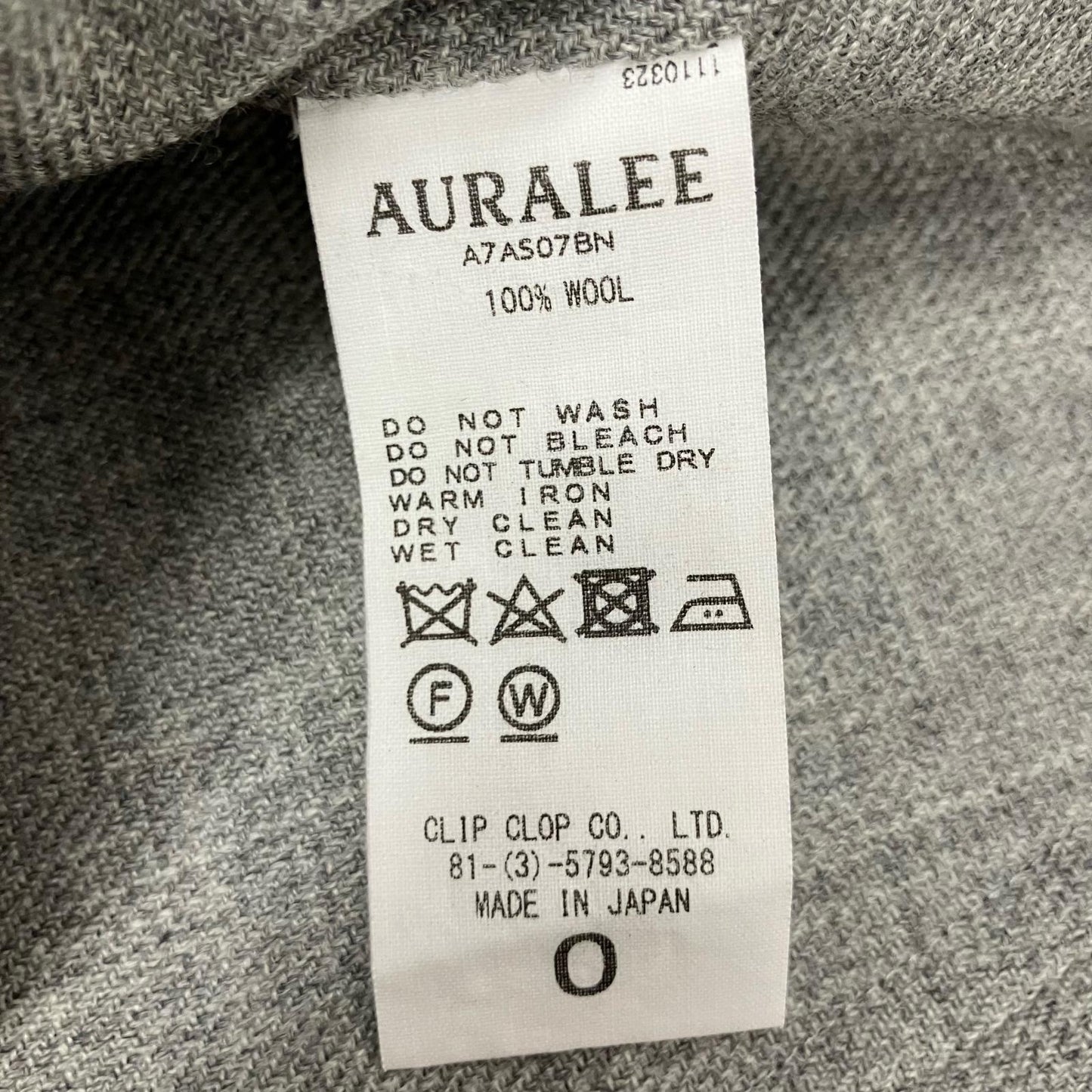 AURALEE | オーラリー ウールグレンチェックタイトスカート スカート A7AS07BN【イオン広店】