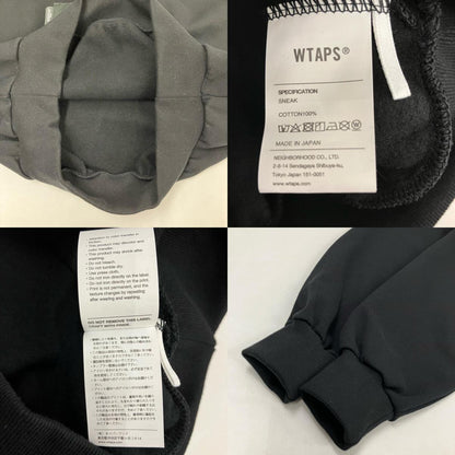 W)TAPS | ダブルタップス MON / HOODY / COTTON パーカー 252ATDT-HPM03S ブラック サイズ：1【イオン広店】