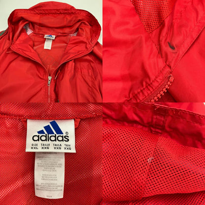 adidas | アディダス ナイロンジャケット レッド サイズ：XXL【イオン広店】