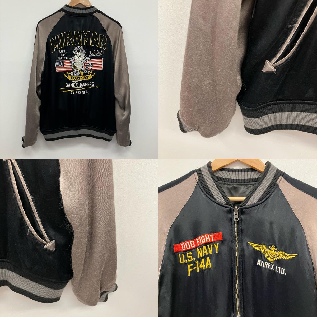 AVIREX | アヴィレックス SUKA JACKET MIRAMAR スーベニアジャケット 6102185 ブラック サイズ：L【イオン広店】