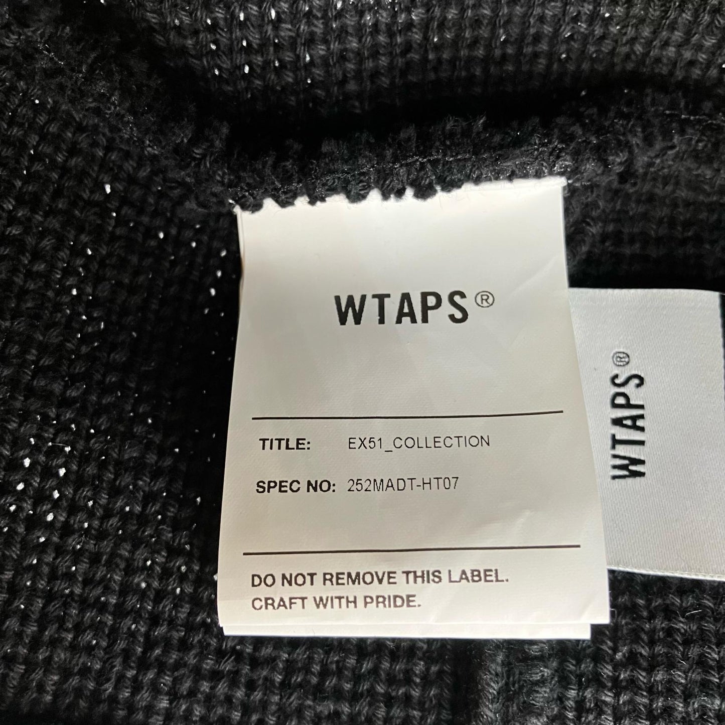 W)TAPS | ダブルタップス CRUSHER HAT ハット 252MADT-HT07 ブラック サイズ：3【イオン広店】