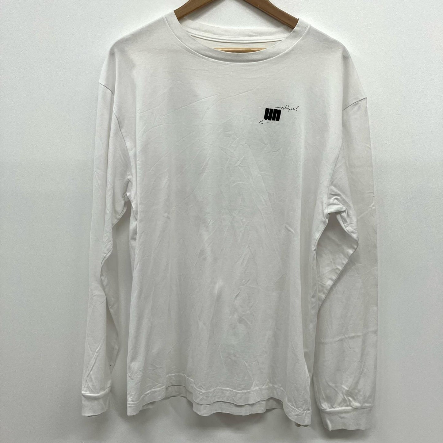 uniform experiment | ユニフォームエクスペリメント IN-PROCESS PRINT L/S TEE 長袖Ｔシャツ UE-252022 ホワイト サイズ：2【イオン広店】