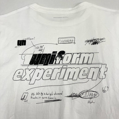uniform experiment | ユニフォームエクスペリメント IN-PROCESS PRINT L/S TEE 長袖Ｔシャツ UE-252022 ホワイト サイズ：2【イオン広店】