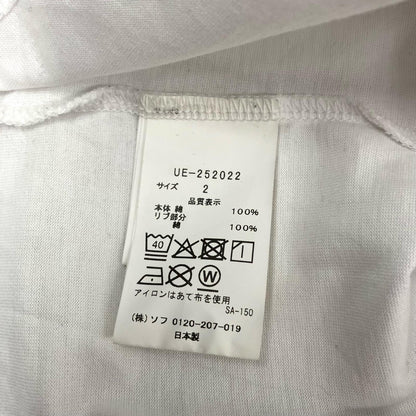 uniform experiment | ユニフォームエクスペリメント IN-PROCESS PRINT L/S TEE 長袖Ｔシャツ UE-252022 ホワイト サイズ：2【イオン広店】