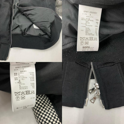 SOPHNET. | ソフネット FLIGHT JACKET / Kvadrat Sisu ミリタリージャケット SPNT-252007 ブラック サイズ：4【イオン広店】