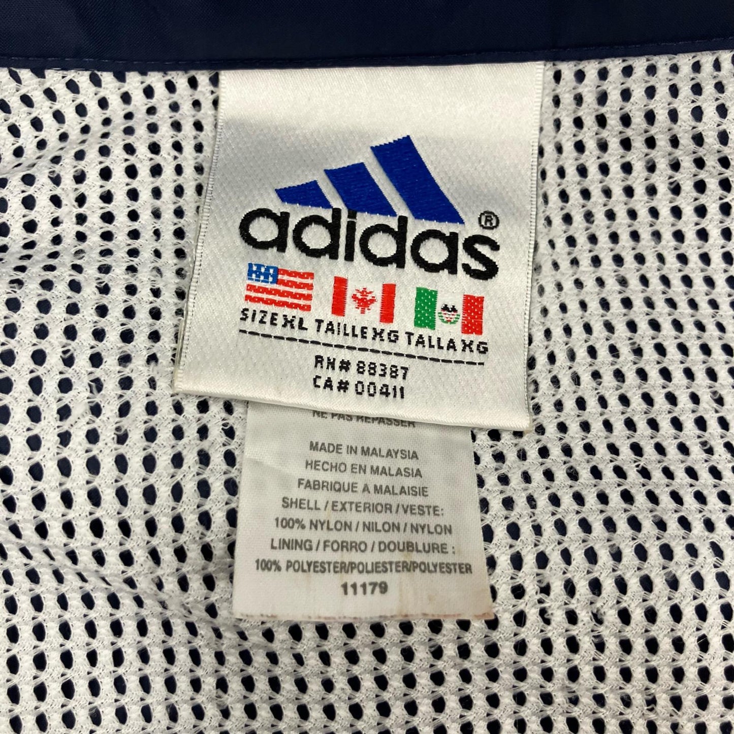 adidas | アディダス ナイロンジャケット ネイビー サイズ：XL【イオン広店】