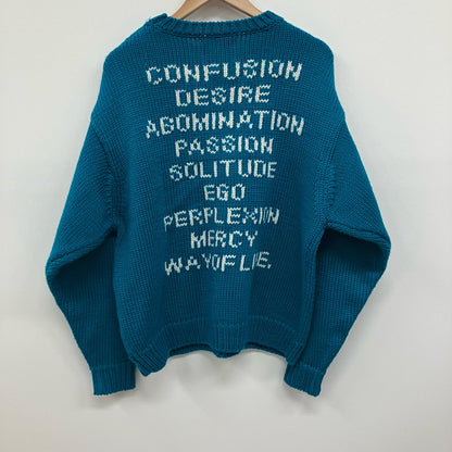 W)TAPS | ダブルタップス INGREDIENT / SWEATER / POLY ニット 242MADT-KNM05 ブルー サイズ：2【イオン広店】
