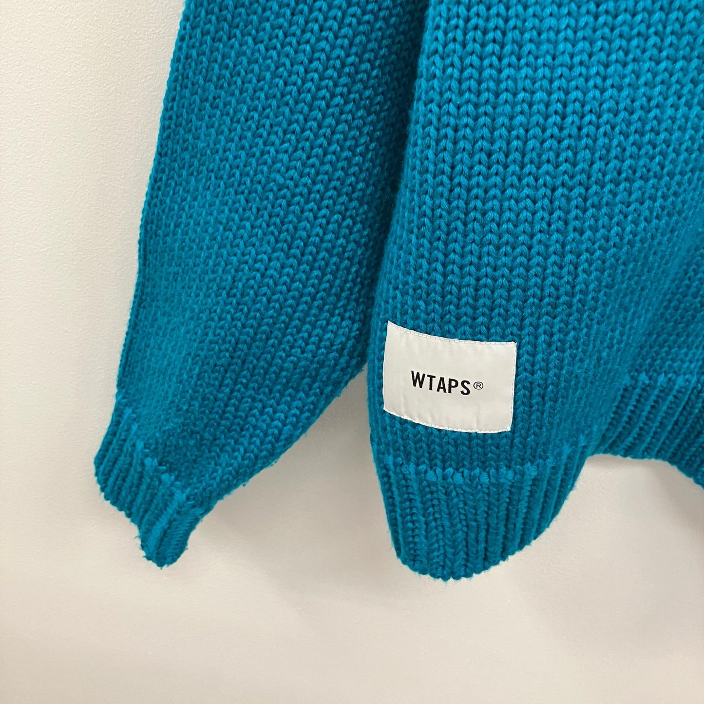 W)TAPS | ダブルタップス INGREDIENT / SWEATER / POLY ニット 242MADT-KNM05 ブルー サイズ：2【イオン広店】