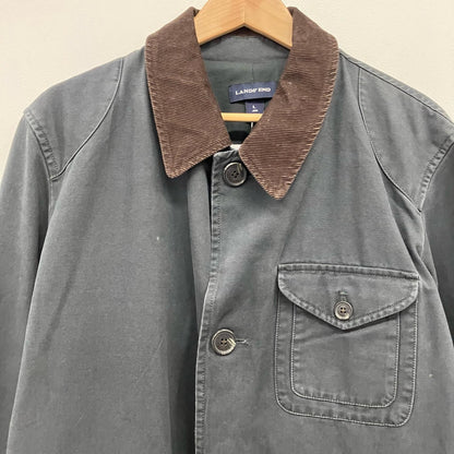 LAND'S END | ランズエンド ダックコート ステンカラーコート チャコールグレー サイズ：L【イオン広店】