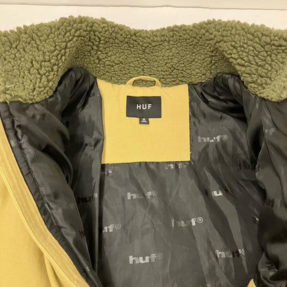 HUF | ハフ SIPLE PUFFER JACKET ダウンジャケット JK00415 カーキ サイズ：M【イオン広店】