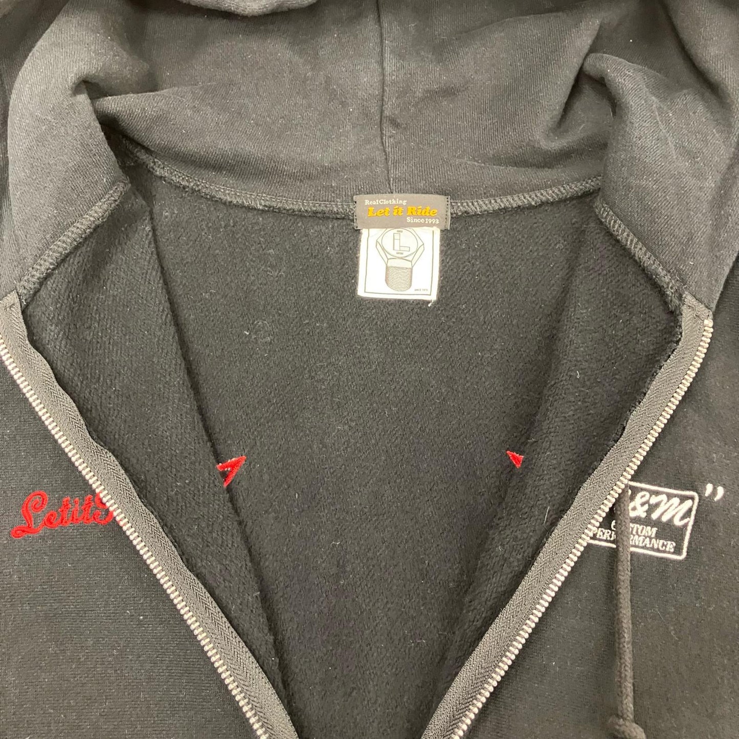 M&M CUSTOM PERFORMANCE | エムアンドエムカスタムパフォーマンス LIR BASIC STAR ZIP パーカー ブラック【イオン広店】