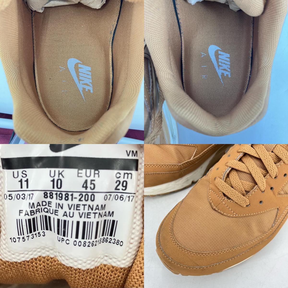 NIKE | ナイキ AIR MAX BW Wheat/Flax スニーカー 881981-200 キャメル 29cm【イオン広店】