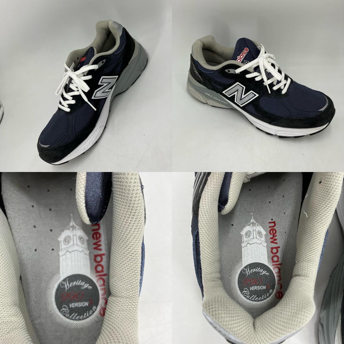 NEW BALANCE | ニューバランス 990V3 スニーカー M9960NB3 ダークネイビー 27.5cm【イオン広店】