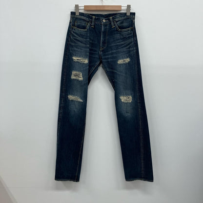 THE FLAT HEAD | ザフラットヘッド ダメージ加工デニムパンツ デニムパンツ 3002ZR ライトブルー【イオン広店】
