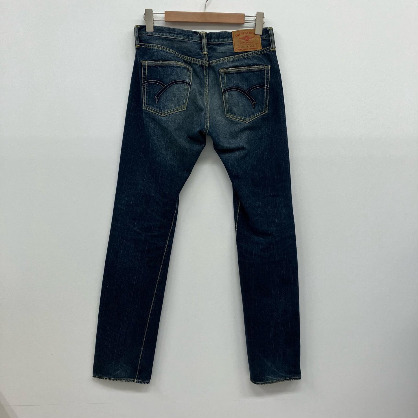 THE FLAT HEAD | ザフラットヘッド ダメージ加工デニムパンツ デニムパンツ 3002ZR ライトブルー【イオン広店】