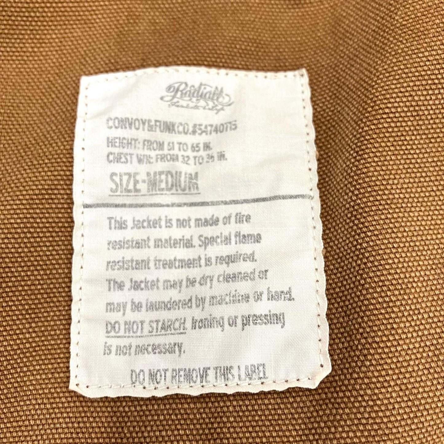 RADIALL | ラディアル カバーオール ブラウン サイズ：M【イオン広店】