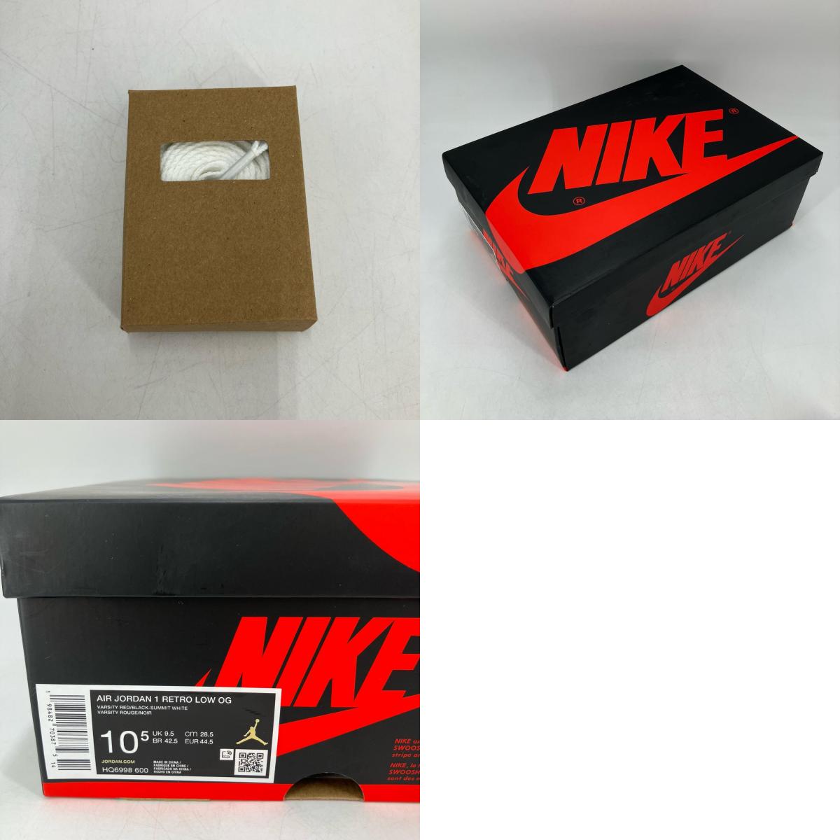 NIKE AIR JORDAN | ナイキ　エアー　ジョーダン Nike Air Jordan 1 Retro Low OG スニーカー HQ6998-600 レッド 28.5cm【イオン広店】