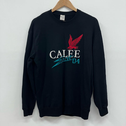 CALEE | キャリー FS LOGO CREW NECK SW スウェット CL-25AW026 ブラック サイズ：M【イオン広店】