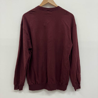 CALEE | キャリー EMBLEM LOGO CRE NECK SW スウェット CL-25AW014 ボルドー/バーガンディー サイズ：M【イオン広店】