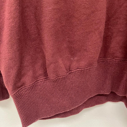 CALEE | キャリー EMBLEM LOGO CRE NECK SW スウェット CL-25AW014 ボルドー/バーガンディー サイズ：M【イオン広店】