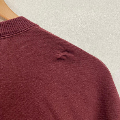 CALEE | キャリー EMBLEM LOGO CRE NECK SW スウェット CL-25AW014 ボルドー/バーガンディー サイズ：M【イオン広店】