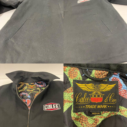 CALEE | キャリー VINTAGE TYPE CHINO CLOTH SWING TOP ブルゾン ブラック サイズ：M【イオン広店】