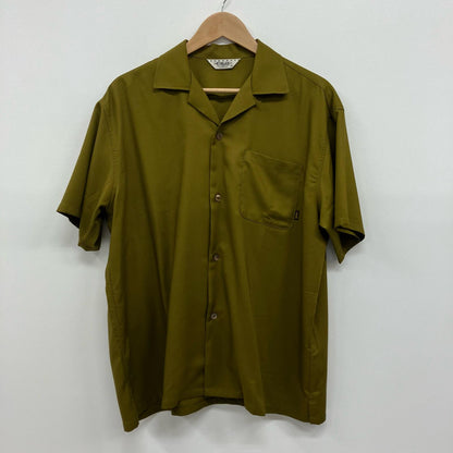 CALEE | キャリー THUNDER CRAFT OPEN COLLAR SH 半袖シャツ CL-25EA004EX カーキ サイズ：M【イオン広店】