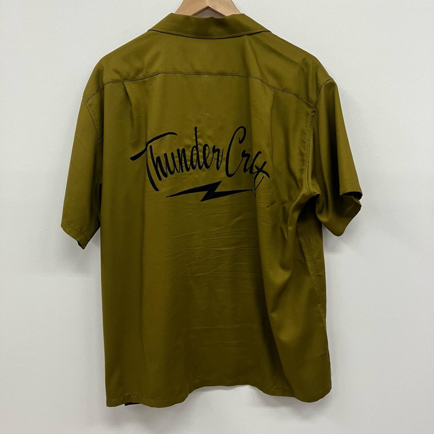 CALEE | キャリー THUNDER CRAFT OPEN COLLAR SH 半袖シャツ CL-25EA004EX カーキ サイズ：M【イオン広店】