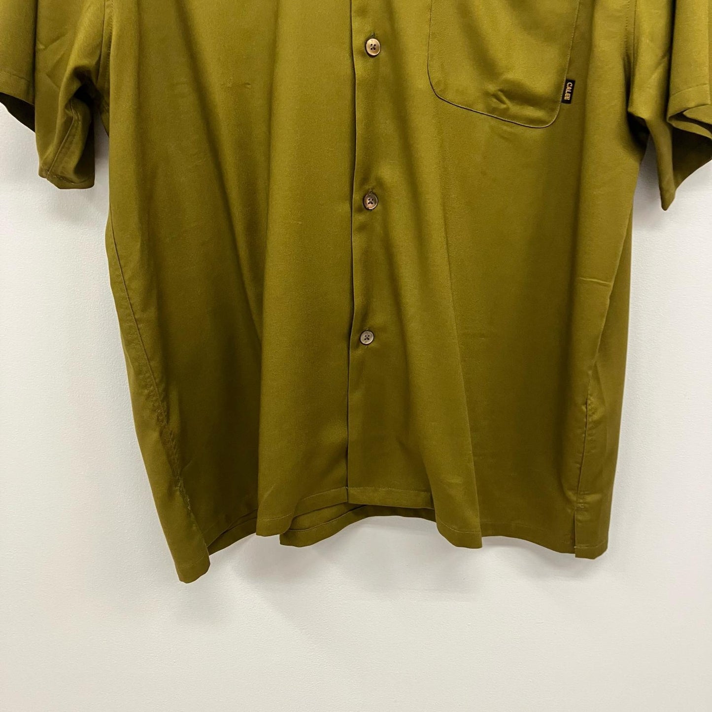 CALEE | キャリー THUNDER CRAFT OPEN COLLAR SH 半袖シャツ CL-25EA004EX カーキ サイズ：M【イオン広店】