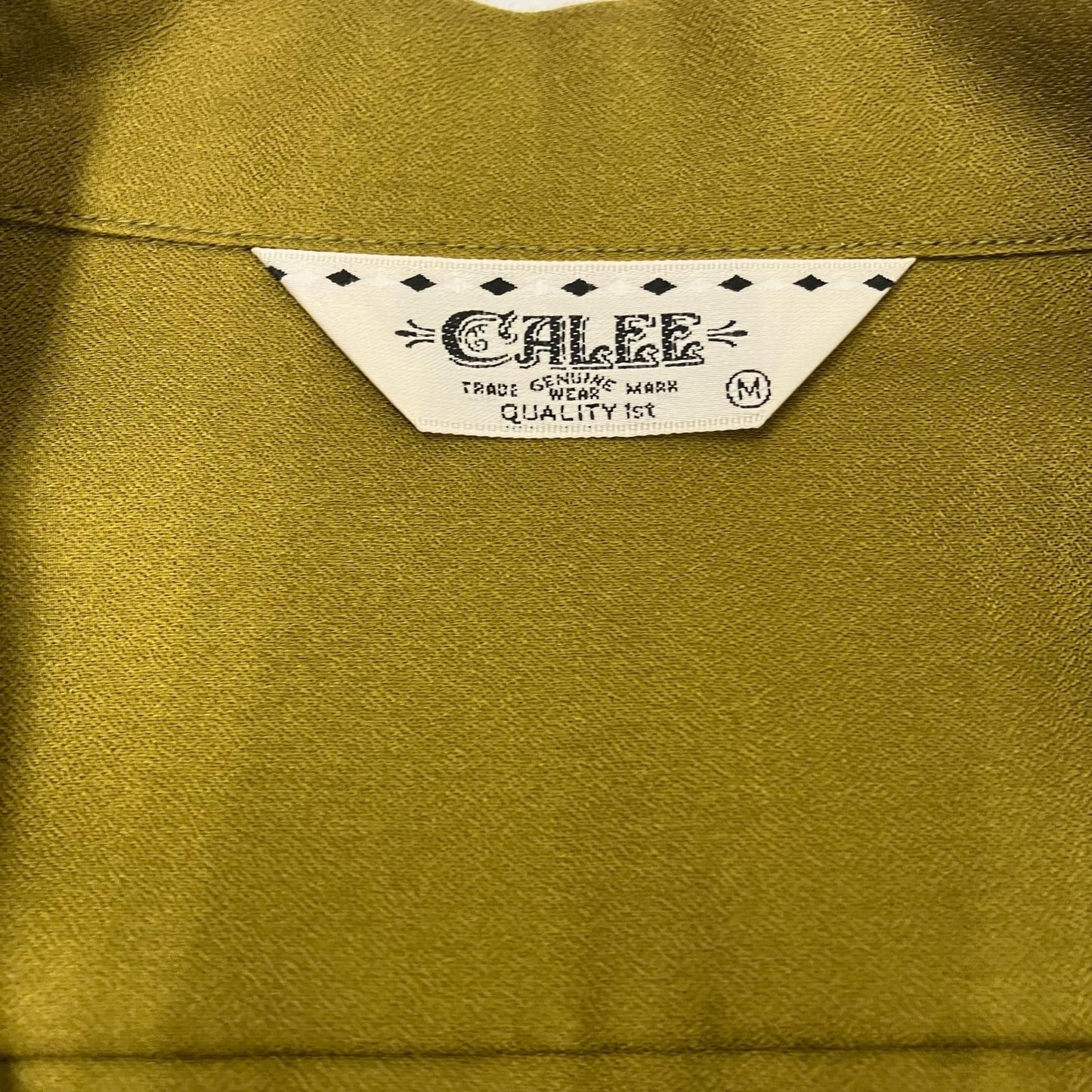 CALEE | キャリー THUNDER CRAFT OPEN COLLAR SH 半袖シャツ CL-25EA004EX カーキ サイズ：M【イオン広店】